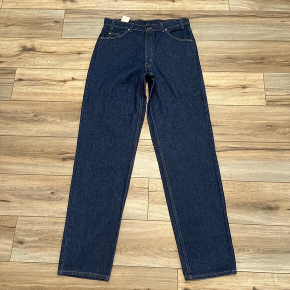 NOS VTG Levi's 550 Relaxed Fit Denim Jeans 36x36 Blue USA Made 90s Orange Tab